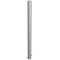 Rustfri st�lstolpe | � 76 mm | med dekorativ ring | fastmonteret, til indst�bning i beton | samlet l�ngde: 1200 mm | uden l�s | uden �je